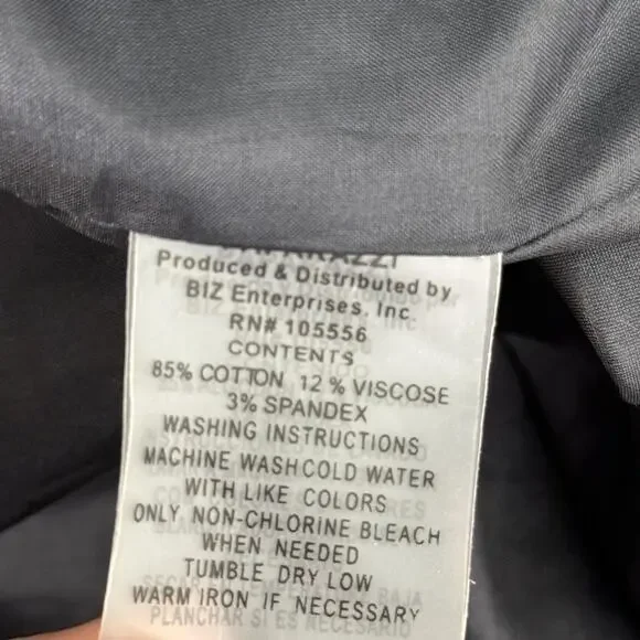 Paparazzi By Biz Coat Womens Small Velvet Embroidered Floral Butterfly Boho - Picture 9 of 12